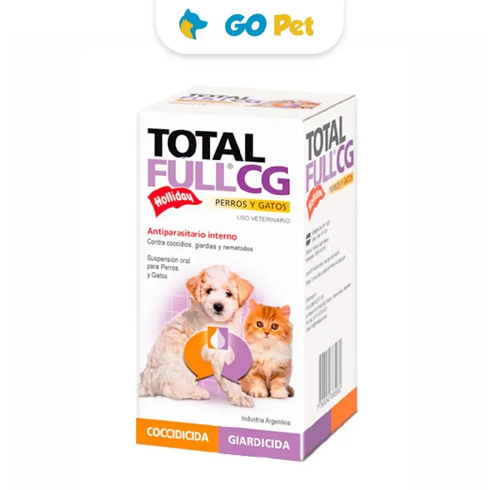 Holliday Total Full CG Suspension Perro y Gato x 150 Ml Antiparasitario Interno