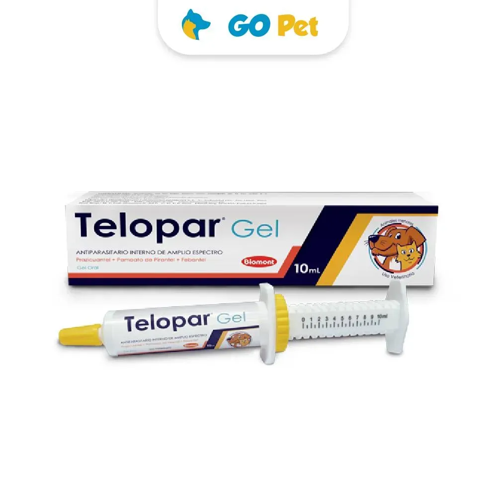 Telopar Gel Oral Jeringa x 10 Ml Antiparasitario para Perros y Gatos
