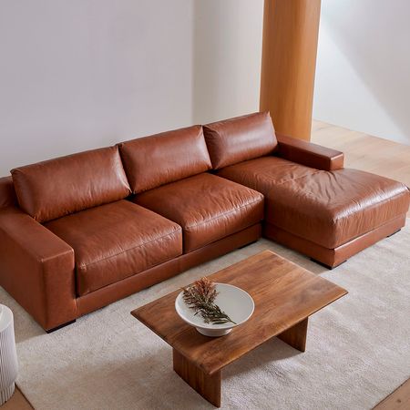 Seccional Formas Home Mirai Confortable Camello