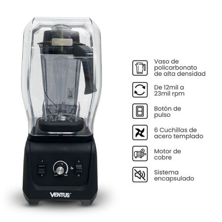 Licuadora Industrial Ventus VL1380C V2,5 de Acero Inoxidable 5L