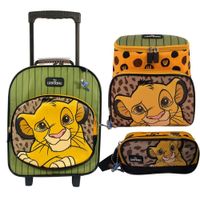 Pack Escolar Maleta Rey Leon Verde Nido