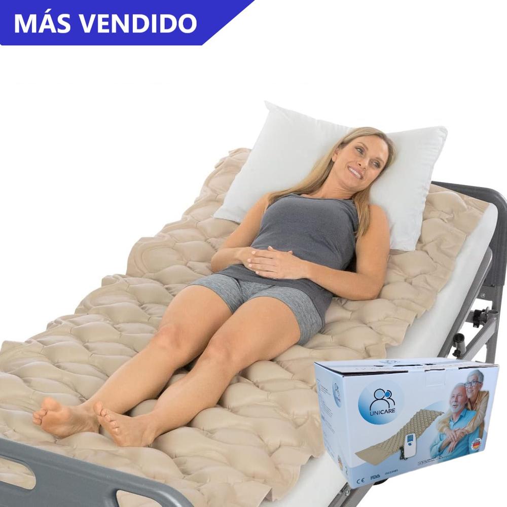 Colchón Anti Escaras Ultra Potente Soporta Hasta 150 Kilos Color Beige