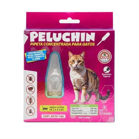 Pipeta Antipulgas para Gatos Peluchin 2.5 a 6 kg