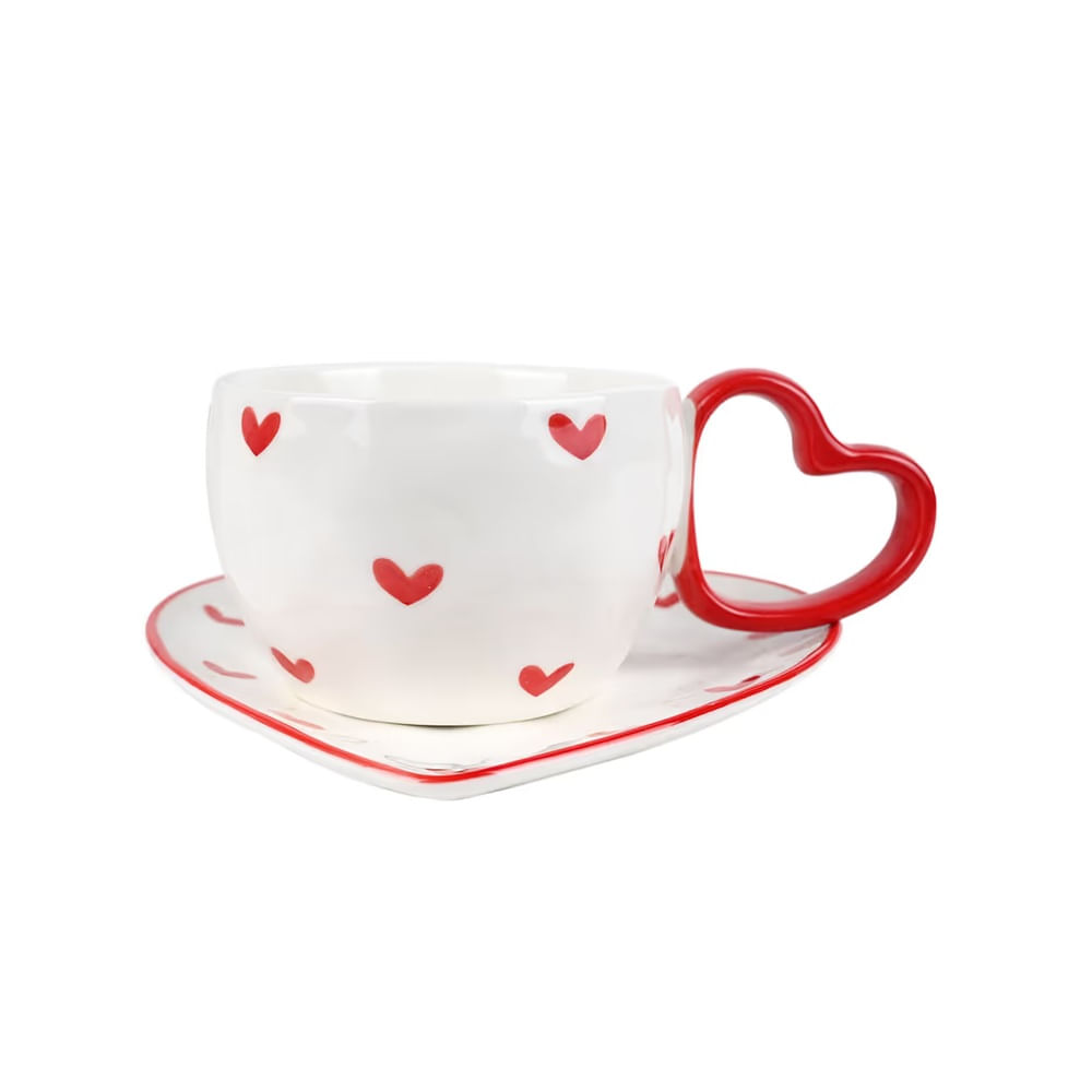 SAN VALENTIN - Set de tasa de corazones modelo N3