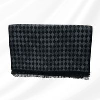 Bufanda Suave de Hombre Homero Gris oscuro con diseño geometrico Gris M