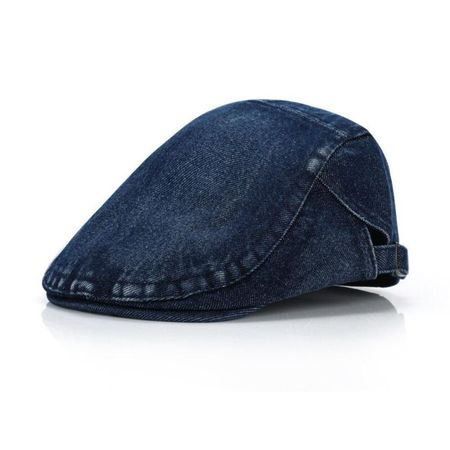 Boina Hombre Gorra en Drill Jeans Newman - Azul Azul Oscuro Talla única