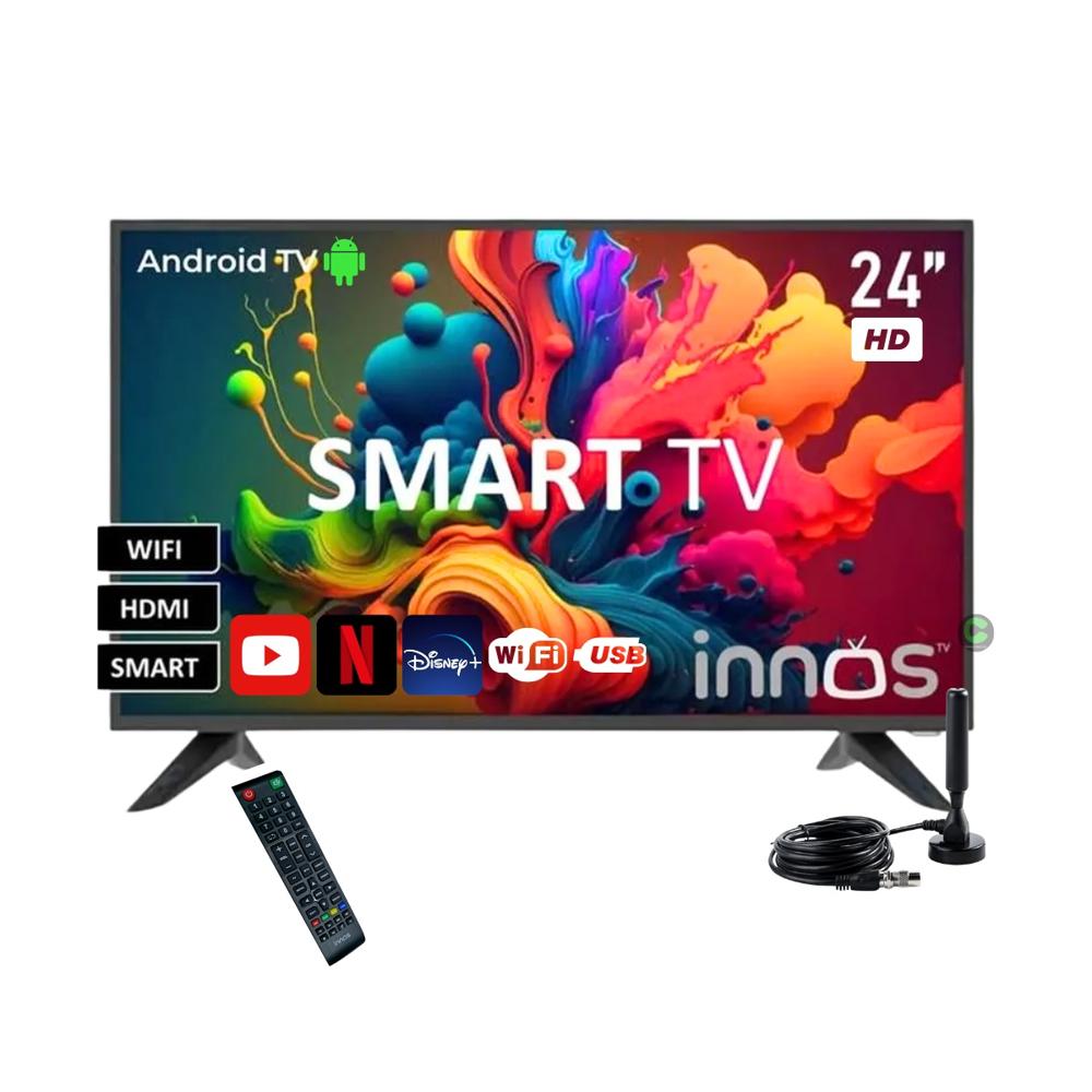 Televisor INNOS 24 LED HD Smart TV S2402KU Android 14"" y Antena
