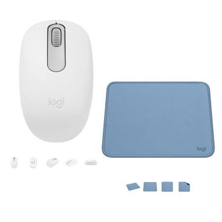 LOGITECH MOUSE M19 BLANCO PAD MOUSE 200x230 AZUL