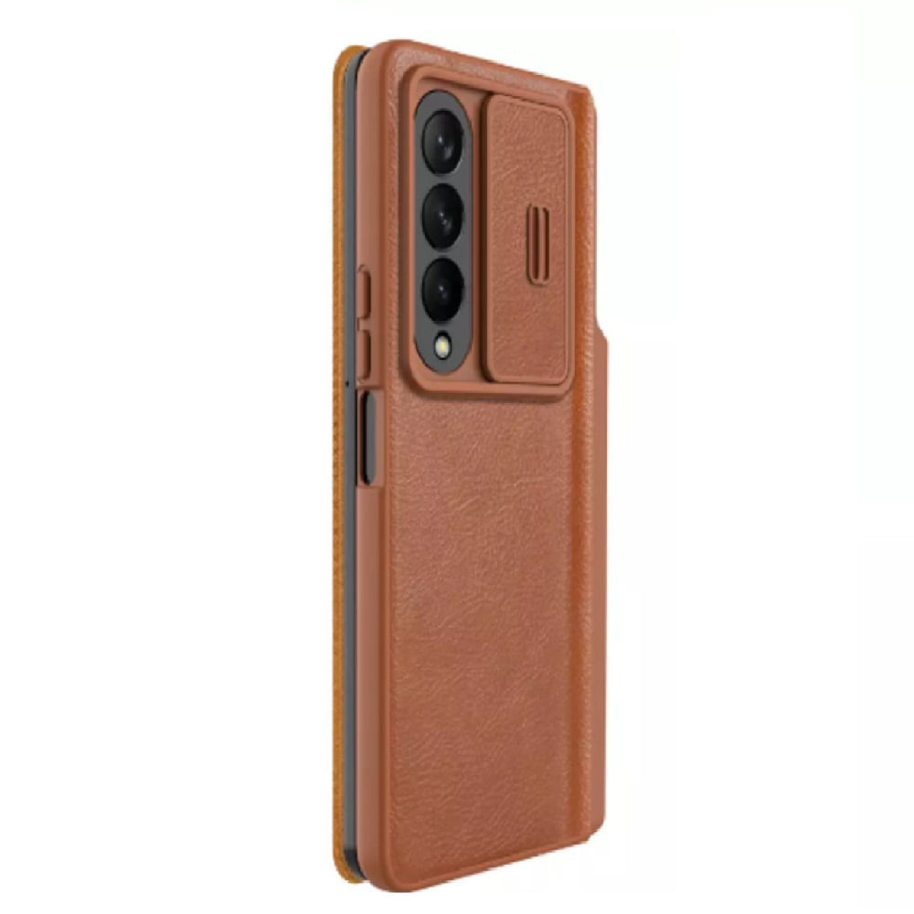 Case Qin Pro Leather para Samsung Galaxy Z Fold - CAMEL