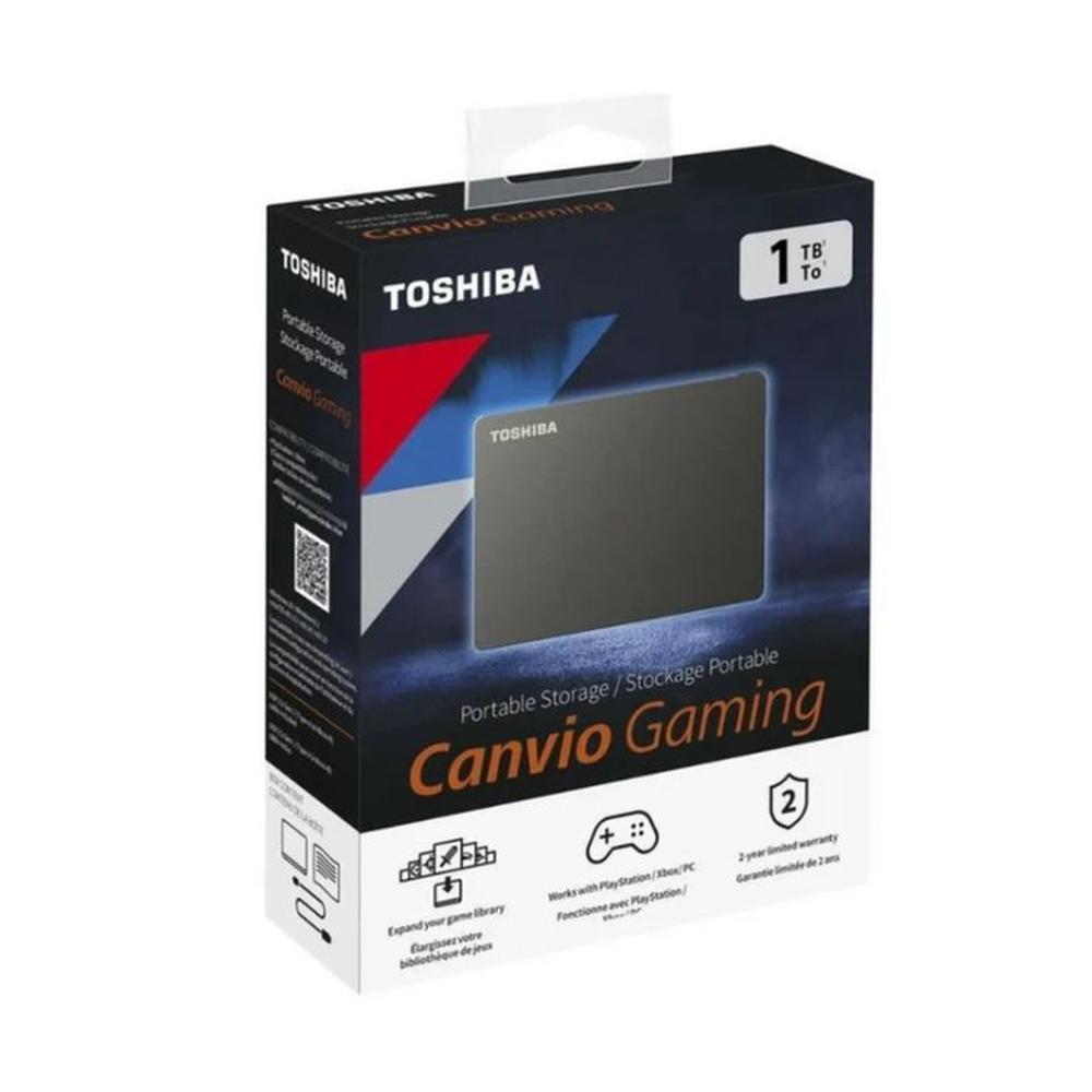 Disco Duro Externo Toshiba Canvio Gaming 2TB - Negro - Portátil