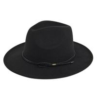 Sombrero de Fieltro Estilo Vaquero - Negro Negro M