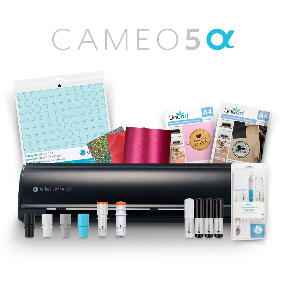 Combo Full Silhouette Cameo 5 Alpha Negro Mate y Cuchillas