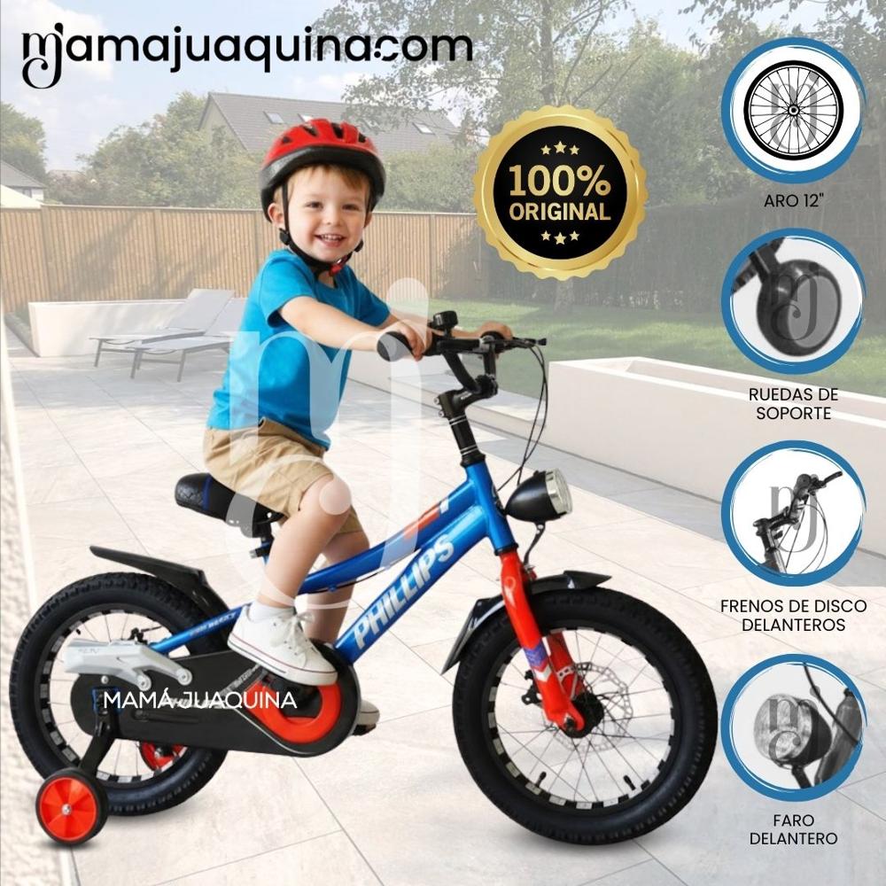 Bicicleta Deportiva Aro 12 PHINI para Niños Blue