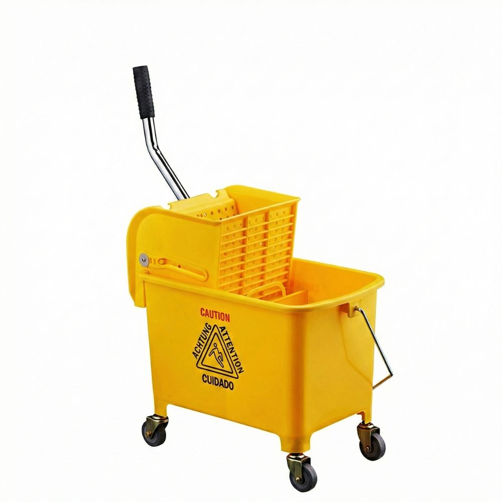 Carrito Balde Exprimidor Excurridor 19 lt  Amarillo