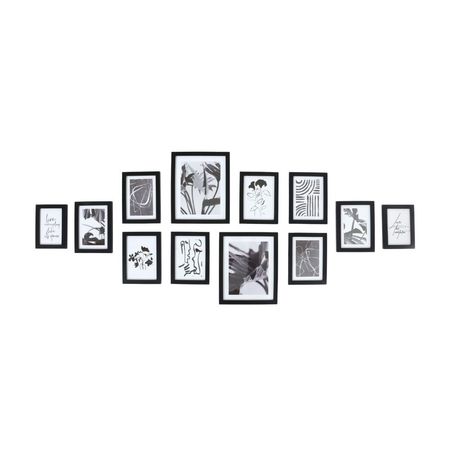 Set de 12 Portarretratos Decorativos Orange Negro