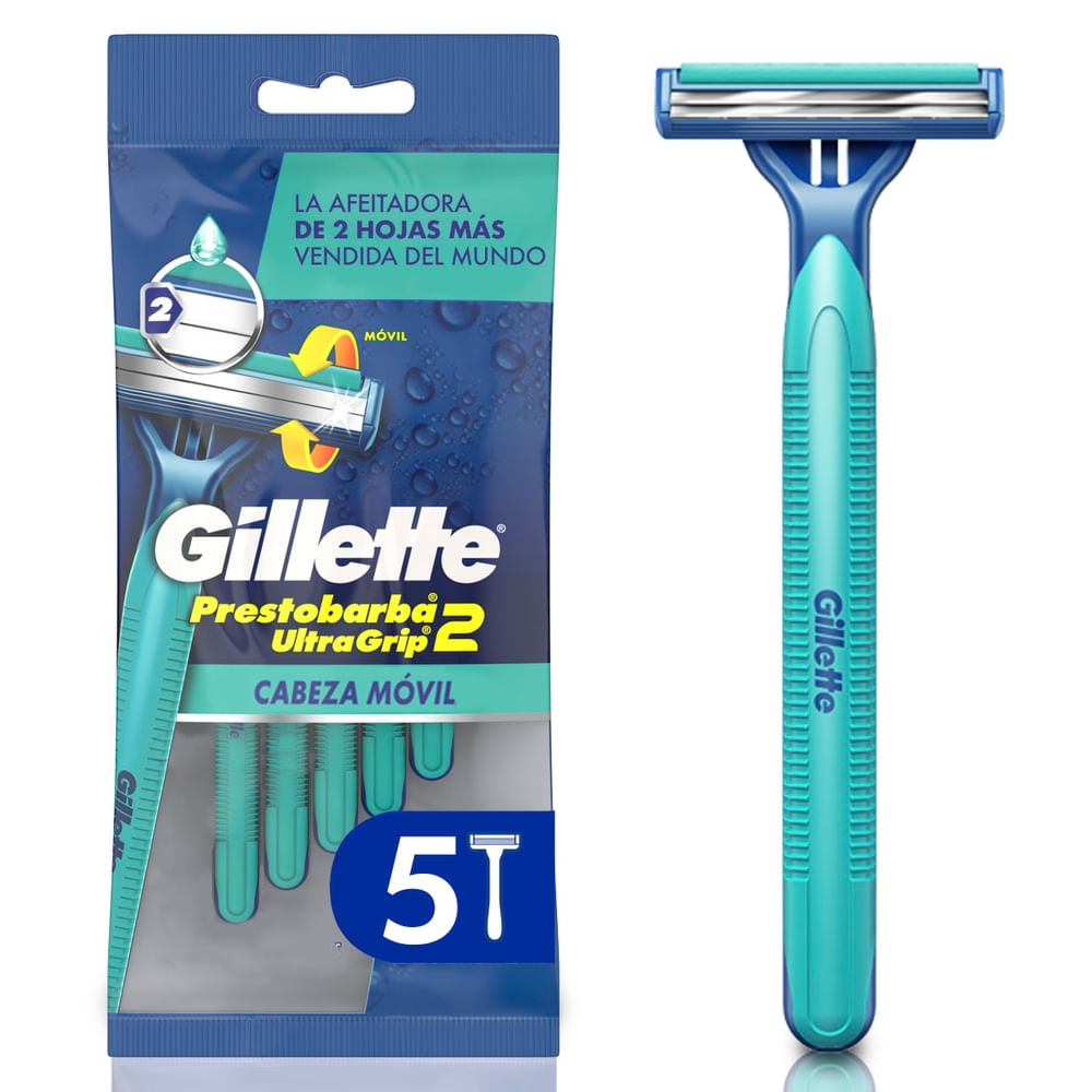 Máquina de Afeitar GILLETTE Prestobarba Ultragrip Descartable Paquete 5un