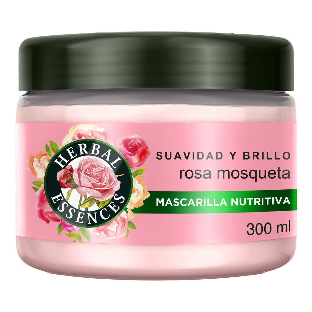Mascarilla Capilar HERBAL ESSENCES Rosa Mosquete Pote 300ml