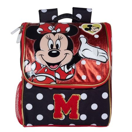 Lonchera Mochila Minnie Mouse Roja