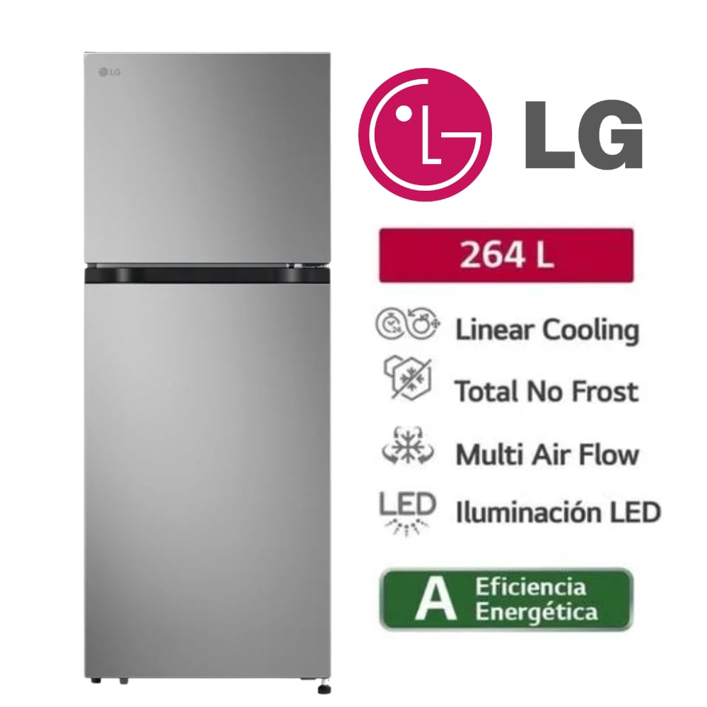 REFRIGERADORA 264LT LG COLOR GRIS OSCURO MOD VT26BPY