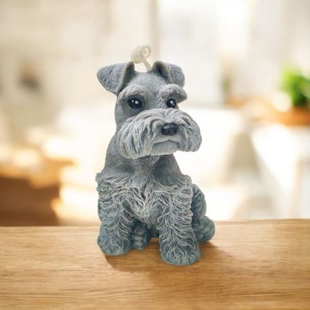 VELA AROMATICA PERRITO SCHNAUZER DE CERA DE SOJA
