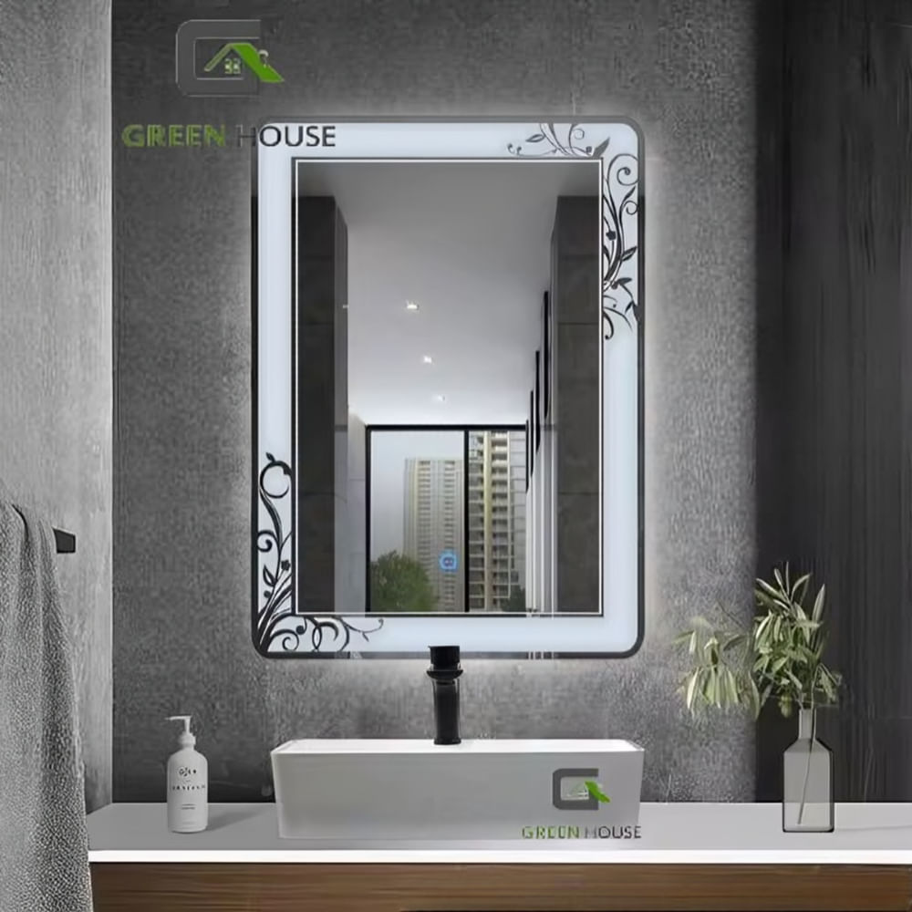 ESPEJO MOD IBIZA LED 3 TIEMPOS TOUCH RETANGULAR DE 60x80 CM