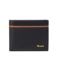 Billetera para Hombre con Detalle en Contraste Renzo Costa Wpc 2165 1 Black 10 Yellow Brown Lux