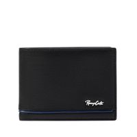 Billetera para Hombre Casual con Detalle de Linea en Contraste Renzo Costa Wpc 2153 1 Black 7 Blue