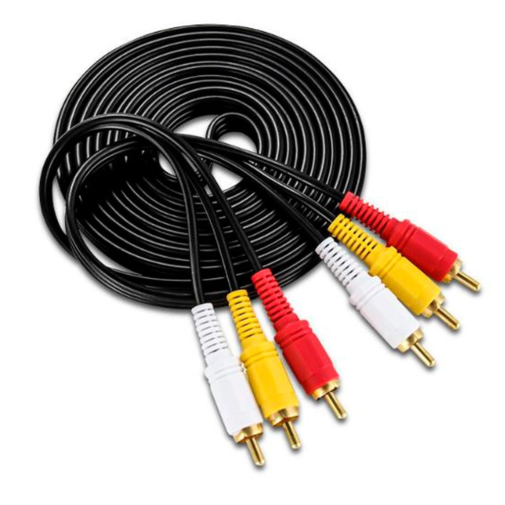 Cable RCA a RCA 3 x 3 10 Metros Macho
