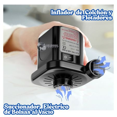 Succionador de Aire Eléctrico para Bolsas al Vacio