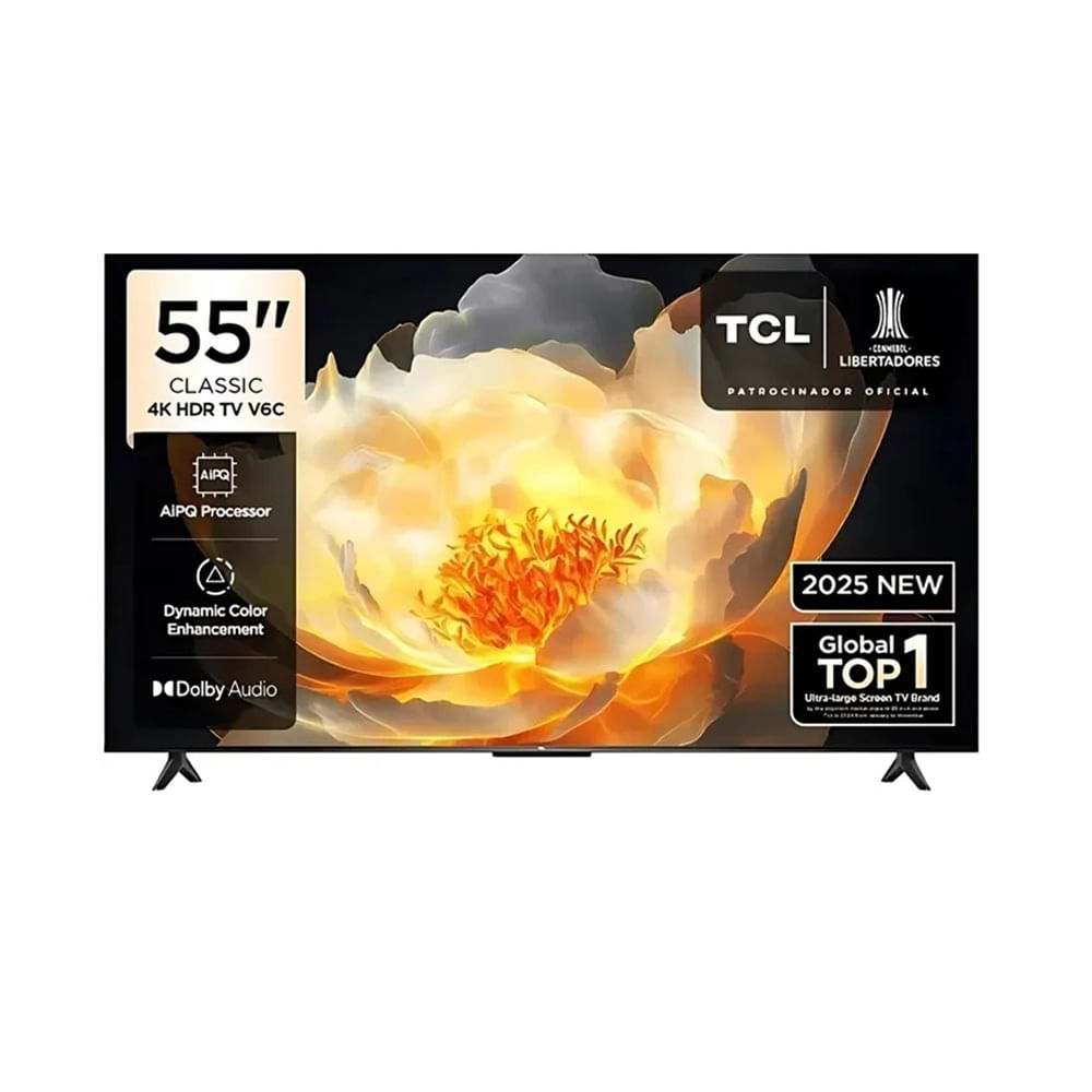 Televisor TCL 55 55V6C 2025 LED 4K UHD Google TV Negro