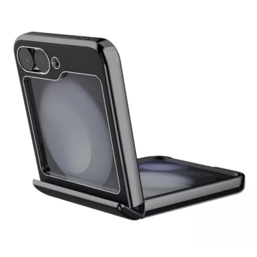 Case Camshield Flip Leather para Samsung Galaxy Z Flip6 - NEGRO