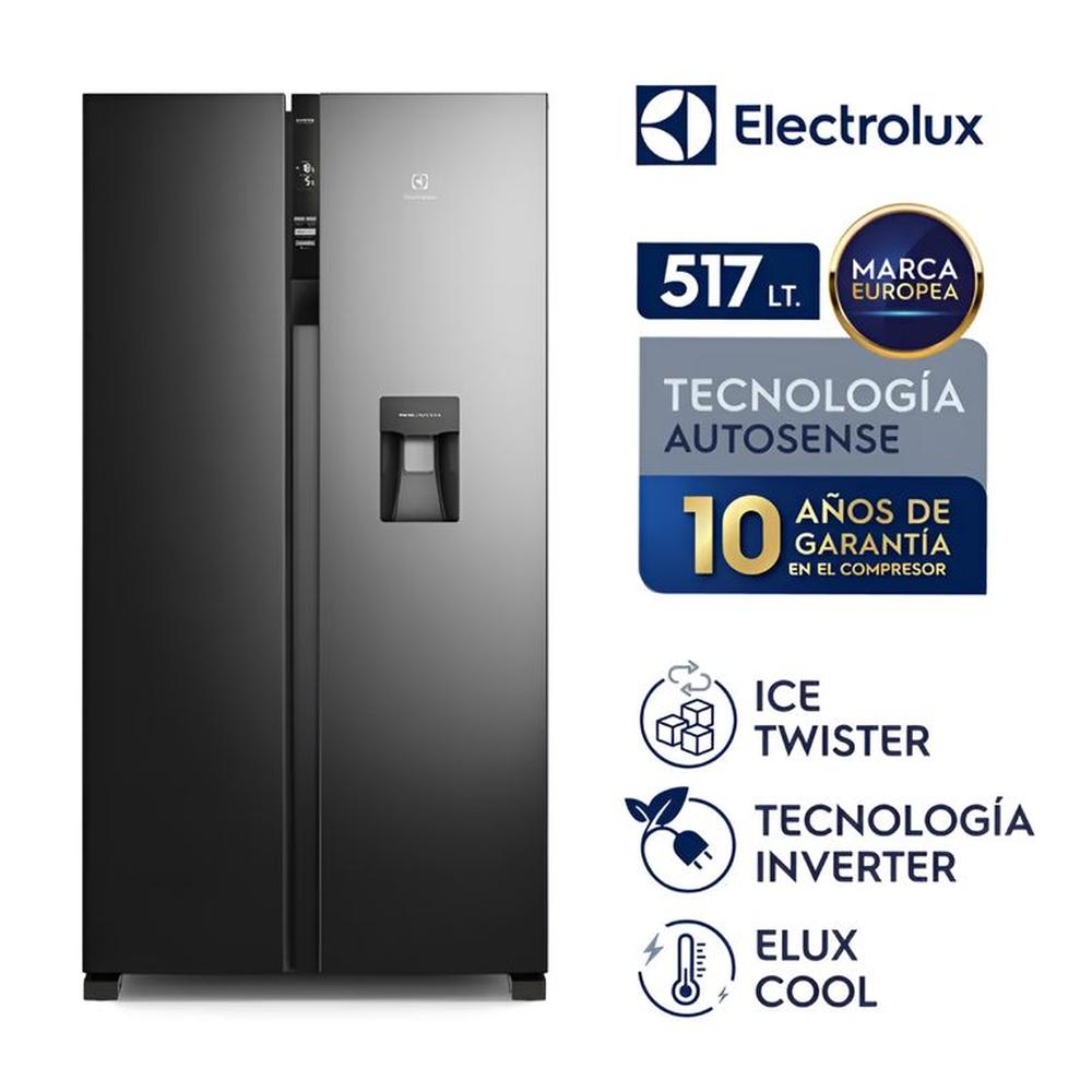 Refrigeradora Electrolux Sideby Side 517L Efficient Tecnología AutoSense ERSA53K2HVB