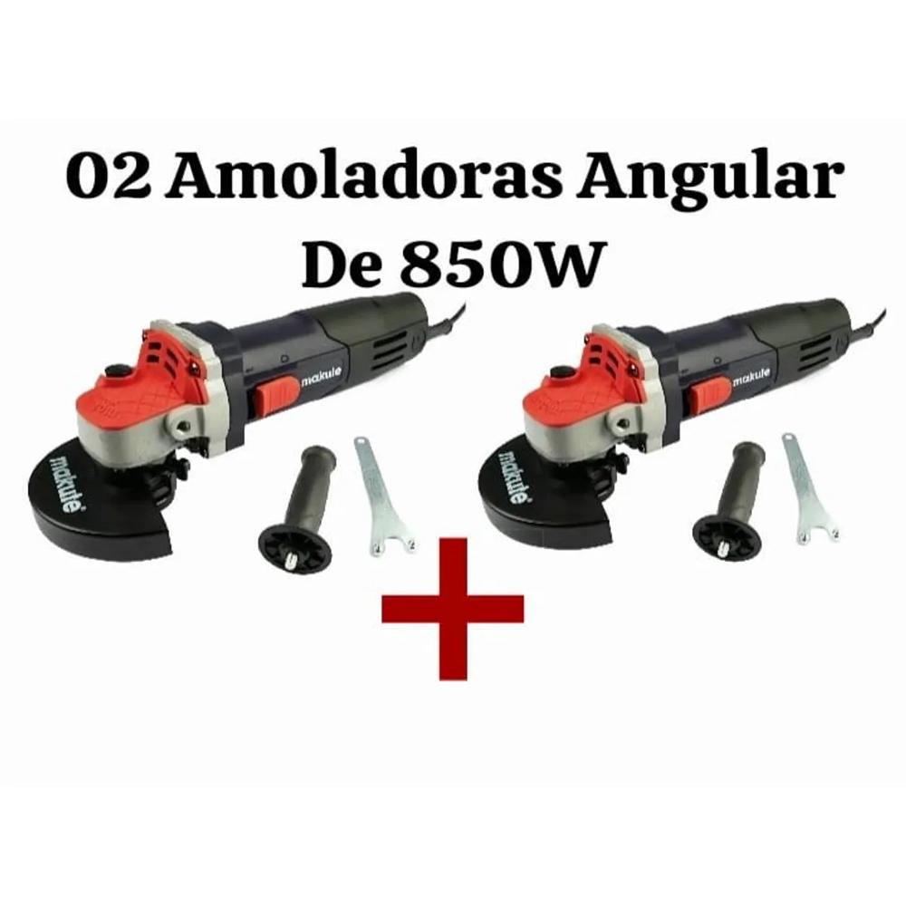 COMBO AMOLADORA ANGULAR DE 850W X 2