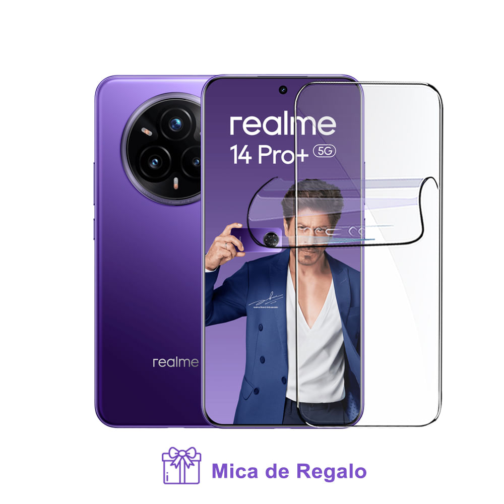 Realme 14 Pro Plus 12Gb Ram 512Gb Rom Púrpura con Mica Hidrogel
