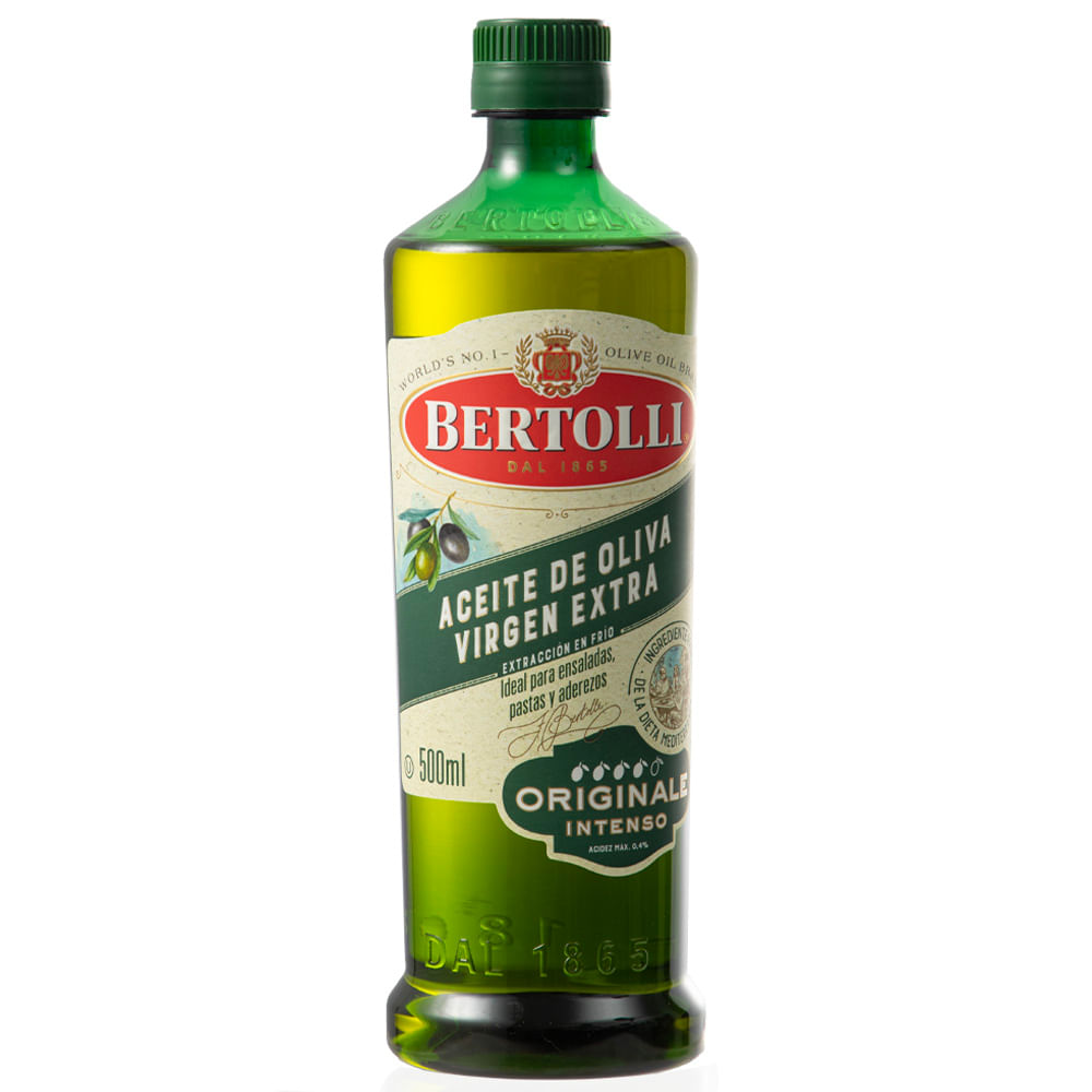 Aceite de Oliva Extra Virgen BERTOLLI Botella 500ml