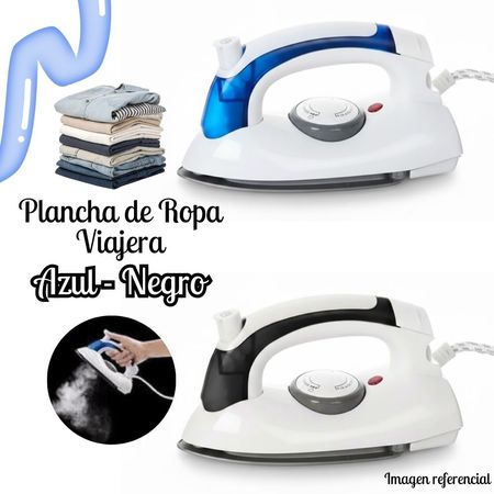 Mini Plancha de Viaje a Vapor con Base Antiadherente