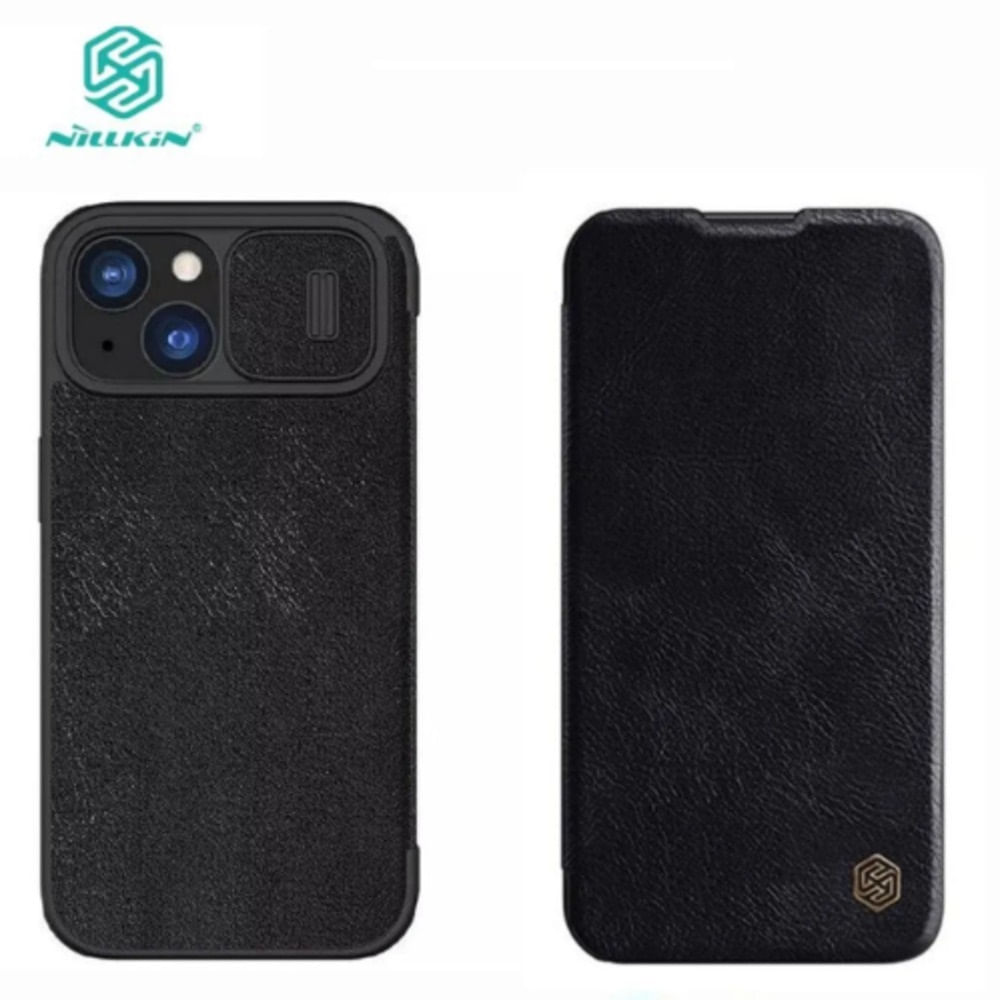 Case Qin Pro Leather para Iphone 15 Pro Max - NEGRO