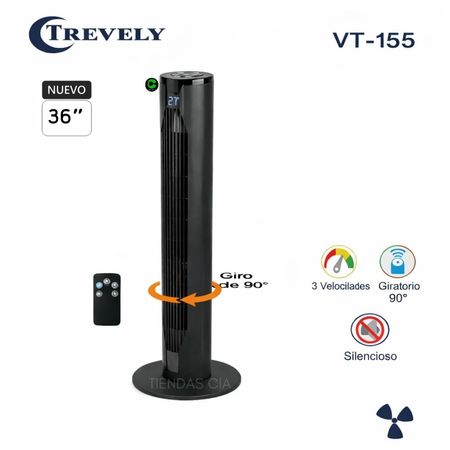 Ventilador de Torre Trevely Con Control Remoto VT-155