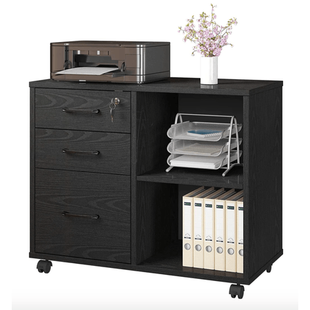 Archivador Moderno Margaret Ventitas Home Roble Negro