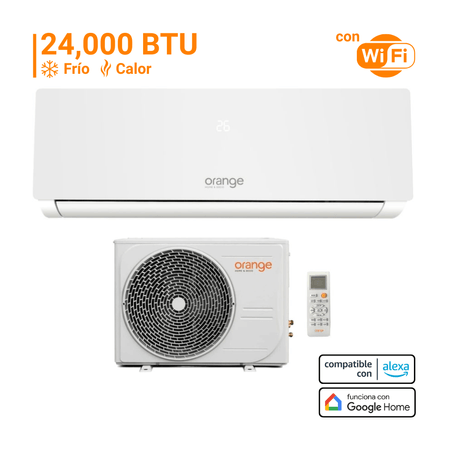 Aire Acondicionado Split 24000 Btu Inverter Orange Frío/Calor Blanco