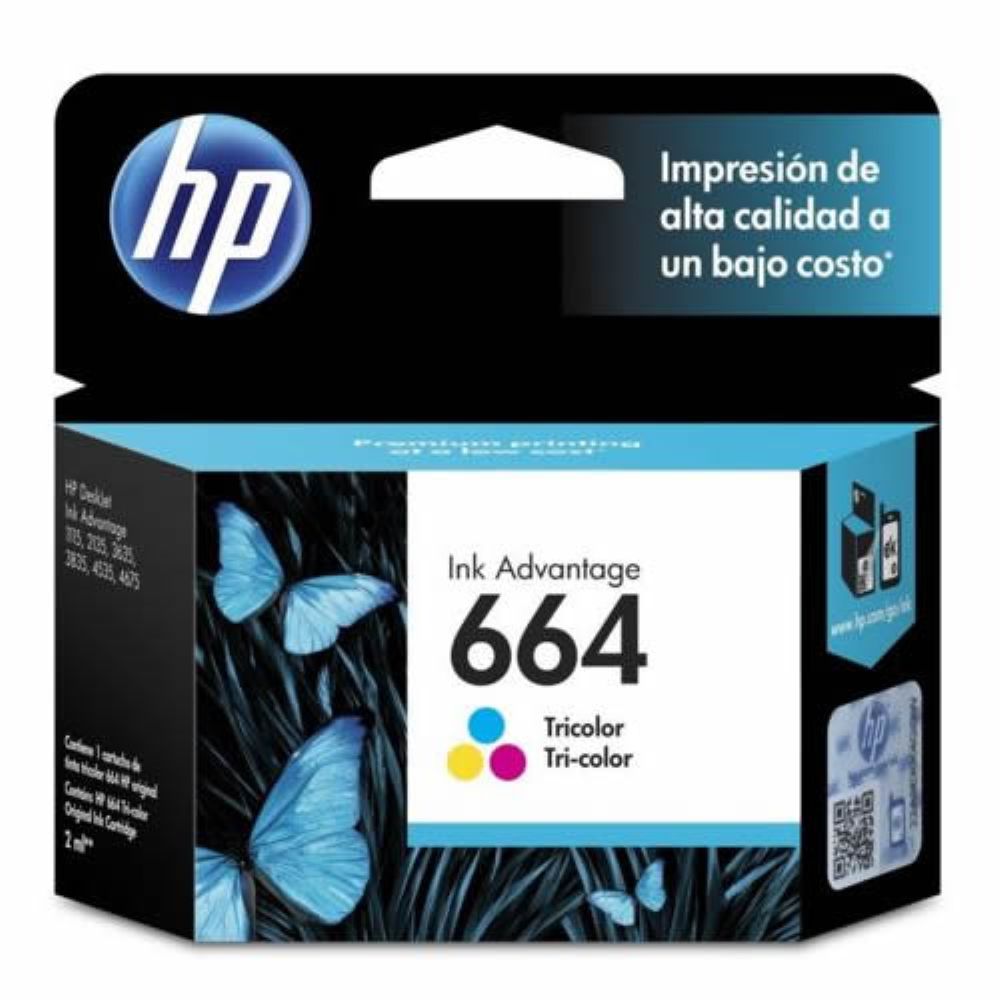 TINTA HP F6V28AL (664) COLOR 100 PGS