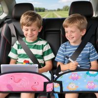 Bandeja De Viaje Premium De Niño Kit Pintura Auto Camioneta Azul