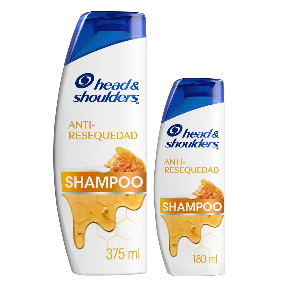 Pack HEAD & SHOULDERS Antiresequedad Shampoo Frasco 375ml + Shampoo Frasco 180ml