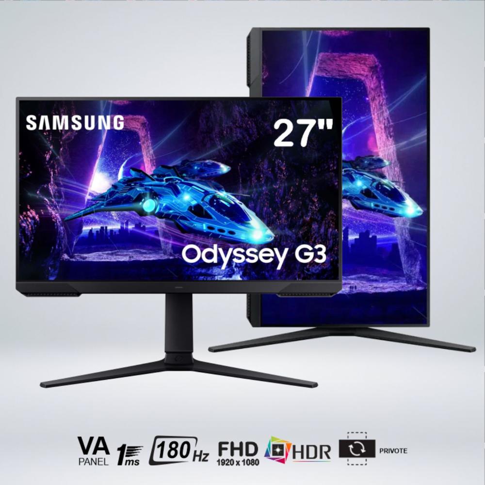 MONITOR GAMER ODYSSEY G3 FULLHD 27 PULGADAS VA 180HZ 1MS HDR10 LS27DG300ELXPE