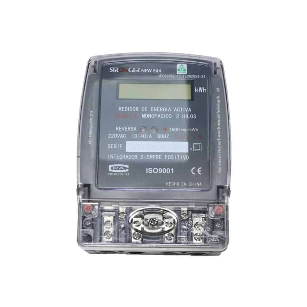 MEDIDOR DE ENERGIA ACTIVA MONOFASICA STRONGER
