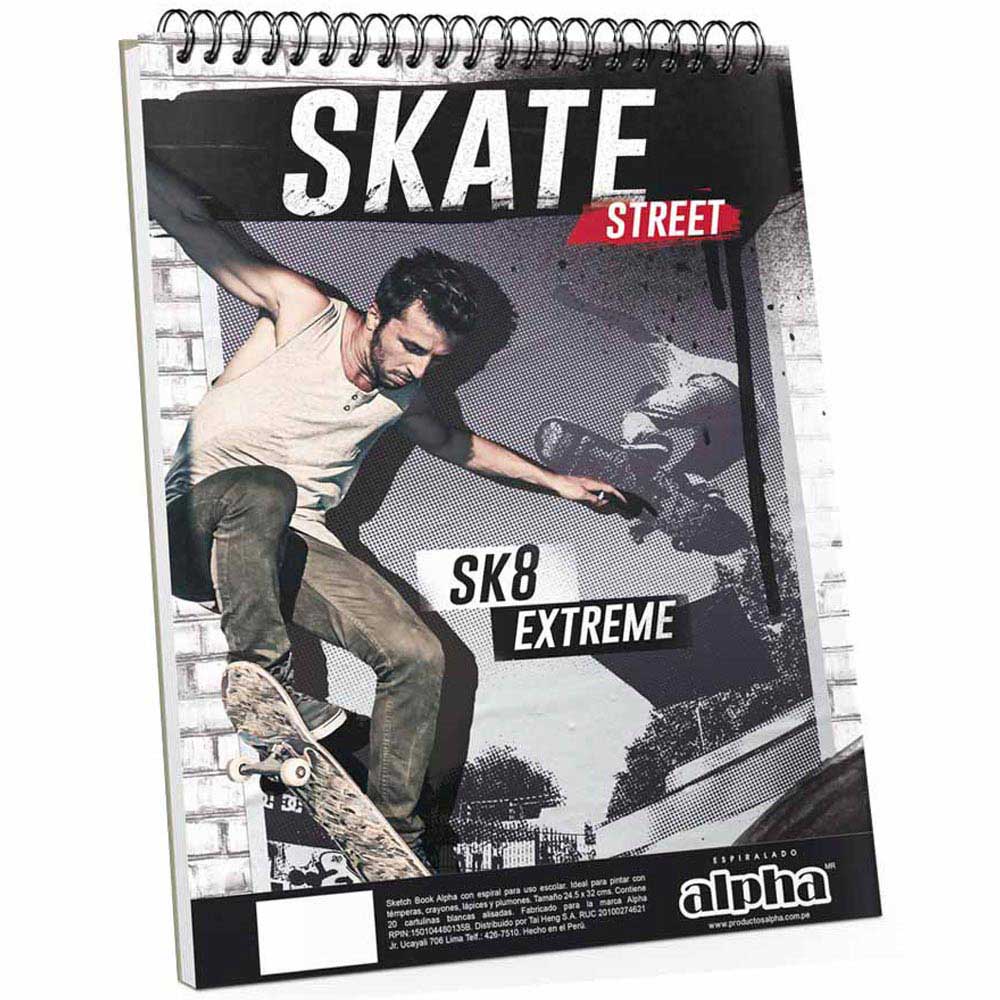 Block ALPHA Espiralado Deportes 20 Hojas