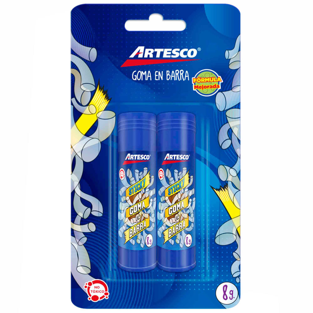 Goma en Barra ARTESCO Sticky 8g x2un