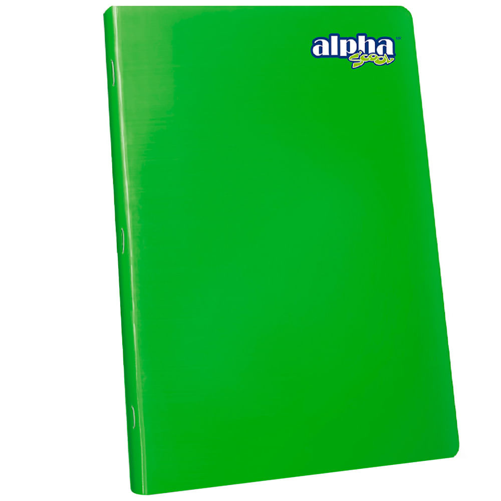 Cuaderno ALPHA Scool Triple Renglón con Separador y Marco 88 Hojas