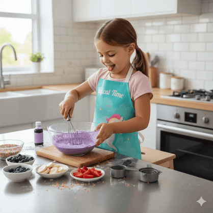 2 Delantales De Unicornio Ajustables Con Bolsillo Para Niñas De 3-6 Años | Ideal Para Cocinar, Pintar, Hornear Y Jardinería