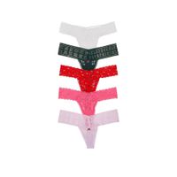 CALZON HILO ENCAJE VICTORIAS SECRET SET 5 UNIDADES